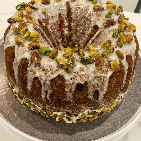 The Good Blondie Pistachio Delight cake