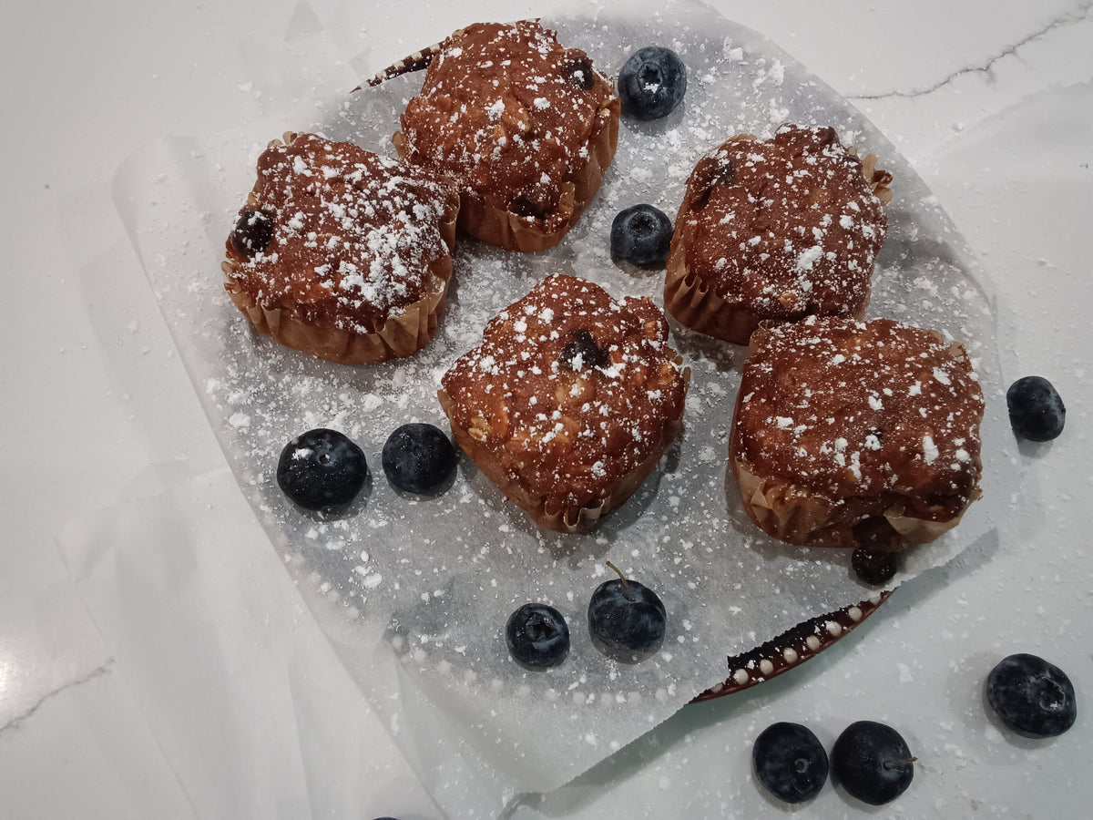 GF Oats Blueberry Bliss  Good Blondies (Nut-Free)